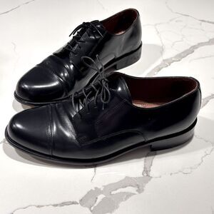 Bostonian Classics First Flex Black Oxford Lace Up Mens Leather Dress Shoes 9.5M